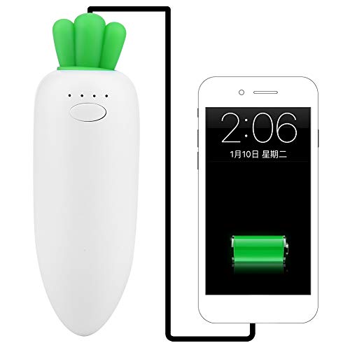 Reusable Hand Warmers - Portable Cute Carrot Hand Heater USB Power Banks Charger, Hand-Heating for Winter (Style : Turnip)