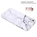 iPhone 5 Case, iPhone 5S Case, JAHOLAN White Marble Design Slim Shockproof Clear Bumper TPU Soft Case Rubber Silicone Skin Cover for Apple iPhone 5 5S SE