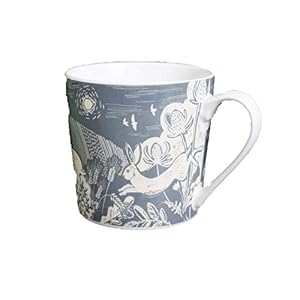 English-Tableware-Co-Artisan-Fine-China-Blue-Hare-Mug English Tableware Company Artisan Grey Hare Mug, 11.5 cm Diameter