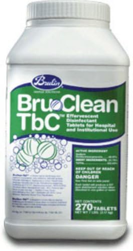 Bru-Clean Bleach Tablets ( DISINFECTANT, TABLET, BRU-CLEAN, TBC ) 540 Each / Case