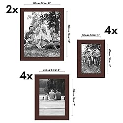 Americanflat 10 Piece Mahogany Picture Frames