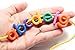 Lowercase Alphabet Lacing Beads Busy Bag - Perfect Fine Motor Learning Activity for Toddlers and Preschoolers. Sort by Shape and Color, Large Beads