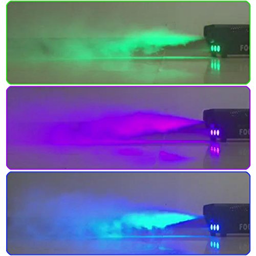 Fog Machine with lights, 400-Watt Portable Fog Machine with Wireless Remote Control, Smoke Machines for Parties Halloween Wedding Christmas DJ Dance