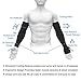 SHINYMOD Arm Sleeves for Men Compression Sleeves UV Protection Arm Warmer Cooling UPF 50 Sun Sleeve, White, 1 Pair