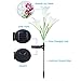 Weepong Flower Solar Lights Outdoor - 3 Pack Waterproof Solar Garden Lights with 12 Bigger Lily Flowers, Color-Changing Outdoor Lights for Patio, Back Yard, Garden, Lawn, Pathway(White, Purple, Red)