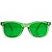 GloFX Green Color Infused Diffraction Glasses – Color Therapy Rave Glasses Chakra Glasses