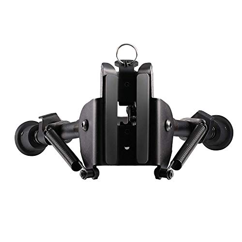 GOHIKING Tactical Rifle Bipod 6" to 9" Hunting Adjustable Spring Return Sniper Sling Swivel Mount for AR15 22 Air Guns - Thumbnail 2