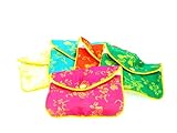 Chinese Silk Pouches 12pcs 4 1/2