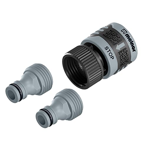 Melnor 65180AMZ 3 Piece Quick Connect Starter Set Connector Bundle, Product Ada…