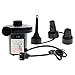 Electric Air Pump,Moonet Portable Quick-Fill Air Pump with 3 Nozzles, 110V AC/12V DC Deflates and Inflates for Swimming Ring, Inflatable Furniture, Air Beds, Air Boats, Outdoor Camping