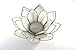 World Buyers Capiz Tea Light Holder, Three Rings of Translucent capiz Shell Petals-Flickering Light Decor Measures 5