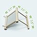 Blessed family Birds Toy for Cage,Parrot Hanging Swing with Mirror,Natural Wooden Play Toys, Pet Bird Cage Accessories with Metal Hook