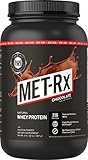MET-Rx Natural Whey Protein Powder, Chocolate, 2 lb, Easy Mix Protein Powder, 23 g Protein, 5g BCAAs from Ultra Filtered Whey Protein, for Pre/Post Workout, Gluten Free