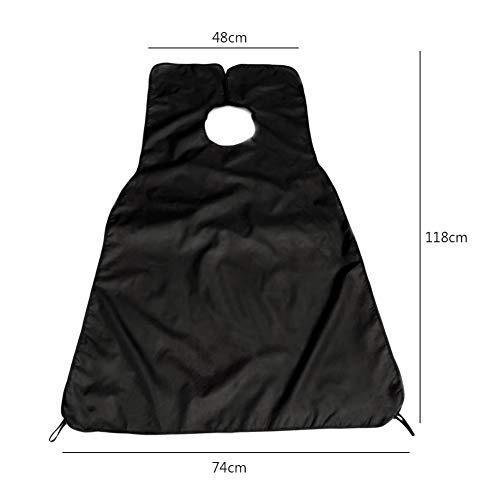 Tearcam Shaving Cloth, Shave Apron Hair Clippings Catcher Grooming Cape Apron Beard Bib for Shaving Offers Hassle-Free Shaving - Thumbnail 6