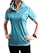 TWINTH Womens Active & Solid Polo Short Sleeve Button Polo Shirt with Plus Size