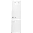 Smeg FAB32URWH3 24 Inch Wide 11.7 Cu. Ft. Retro Refrigerator with Bottom Freezer - Right Hinge Made In Italy