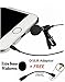 Lavalier Lapel Microphone Clip-on Omni Condenser mic for Smartphones, Apple Iphone, Ipad, Ipod Touch, Samsung - BONUS DSLR Cable Adapter for video Cameras,Computers Windows and Audio Recorders