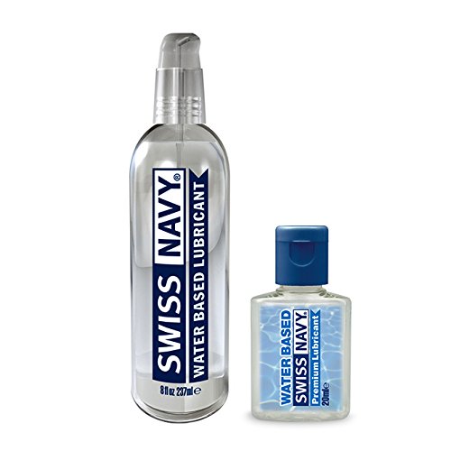SWISS NAVY Premium Water Based Lubricant (8oz) PLUS FREE 20ml Bottle SWISS NAVY Premium Water Based Lubricant (8oz) PLUS FREE 20ml Bottle