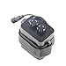 MINCHEN 8.4V Battery Pack Case for 2/4/6 x 18650 Rechargeable Battery WaterproofSafety Cycling Battery Pack Case Box Cover with DC and USB Interface for Bike Light Headlamp Smartphone(Black)