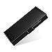 TETDED Premium Leather Case for BlackBerry KEY2 LE, Gerzat, Book Type (Nappa Black)