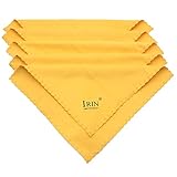 Andoer 5pcs Universal Microfiber Cleaning Polishing Polish Cloth for Musical Instrument Guitar Violin Piano Clarinet Trumpet Sax