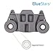 BlueStars W10195416 Dishwasher Lower Dish Rack Wheel with new STEEL Screws - For KitchenAid Whirlpool Kenmore Dishwashers - Replaces AP5983730 W10195416V PS11722152 - PACK OF 2