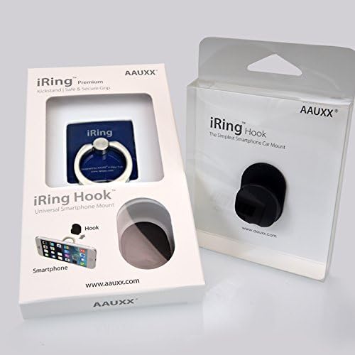 uxx アイリング フック2個セット Iring Hook スマホ タブレット用 スタンド 落下防止 クリアランスsale 期間限定 マットブラック 正規輸入品
