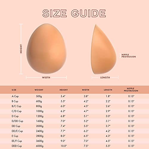 Feminique Silicone Breast Forms Prosthetic Breast for Transgender