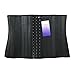 Atbuty Latex Waist Training Cincher Corset 25 Steel Boned Workout Body Shaper for Women