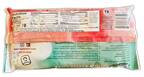 Yummallo Holiday Baking Chips 10 Oz Pack Of 2! Mix Color Of Red And Green Baking Chips! Christmas Baking Supplies! Choose From Holiday, Winter Or Holiday & Winter! (Holiday)
