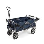 MAC Sports Folding Wagon with Folding Table, Blue