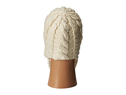 BULA Women's Aran Peruvian Balaclava Headwear, Ivory, One Size