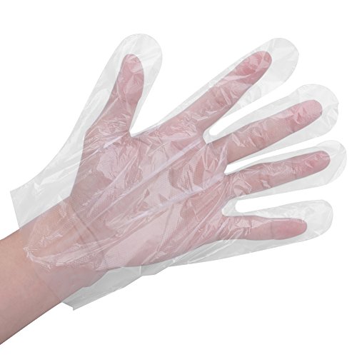 450Pcs Plastic Disposable Gloves, Premium Disposable Safety Transparent Gloves, for Kitchen Cooking, Outdoor Picnics Clean Food Gloves , One Size Fits Most - Thumbnail 2