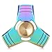 DaLanZom Fidget Spinner Toy Made of Titanium Alloy Ceramic Bearing 3 Minutes Spinning Time High-Speed EDC Focus Toy for Killing Time (Rainbow)