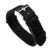 BARTON Leather NATO Style Watch Straps - Choose Color, Length & Width - Black 18mm Standard Band