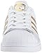 adidas Originals Kids' Superstar, White/Gold Metallic/Blue, 4 M US Big Kid
