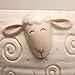 WHAT ON EARTH Sleepy Sheep Ceramic Yarn Bowl Knitting Bowl - Holds Ball of Yarn for Tangle Free Needlecrafts