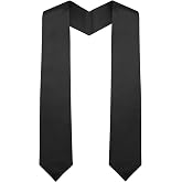 QEYMN Graduation Stole,Plain Graduation Sash Unisex Adults Graduation Stole Class of 2026 2025 for Academic and Choral 70"