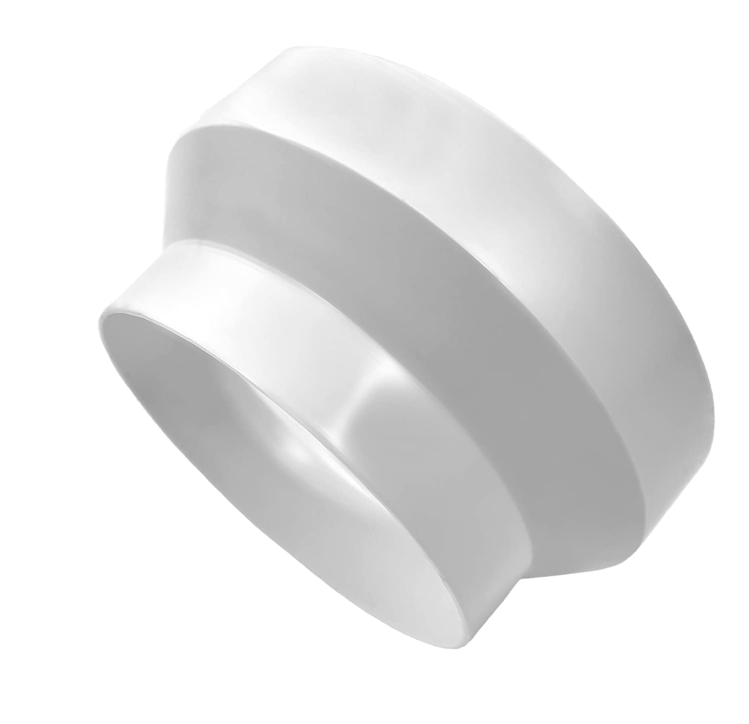 Fantronix 125mm to 100mm Round Ducting Reducer – Vent Pipe Adapter for Extractor Fans, Cooker Hoods, Tumble Dryers & HVAC Ducting