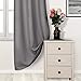 DWCN Blackout Curtains Room Darkening Thermal Insulated Grommet Top Window Curtains Light Blocking Drapes for Bedroom 42 x 63 Inch,1 Panel, Grey