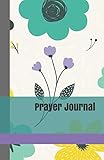 Prayer Journal: A Guided Daily Prayer Book for Teen Girls with Bright Teal Flowers Cover by Currant Lane