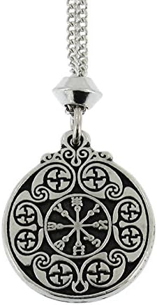 Sigil of Defence against Evil Pewter Pendant ~ Warrior Protection ~ 18+4 inch extender Chain