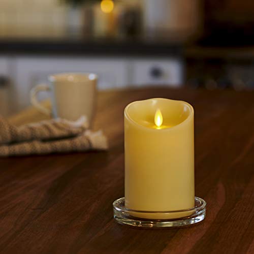 Luminara Flameless Pillar Candle Moving Flame LED Battery Operated