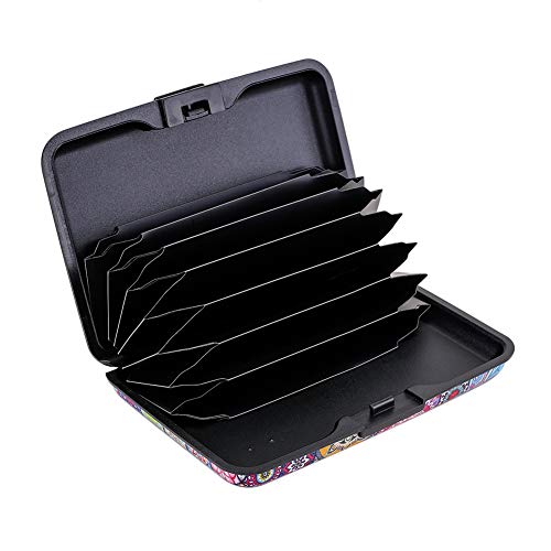 Elfish Mini RFID Aluminum Wallet Credit Cards Holder Metal ID Case for Men Women (Color 15)