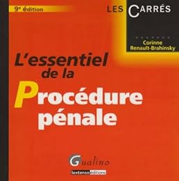 L' essentiel de la procédure pénale