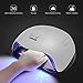 UV LED Nail Lamp Dryer for Gel Polish, Gustala 54W Gel Nail Lamps with 36 Dual Light Source LEDs, 4 Timer Setting Nail Light Fingernail Polish Art Professional