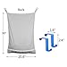Avery Barn Hanging Over The Door Kids Laundry Basket for Boys or Girls - Dirty Clothes Hamper Bag, with Easy Zipper Release Bottom - Great for Bathroom or Bedroom - Basketball Hoop Goal