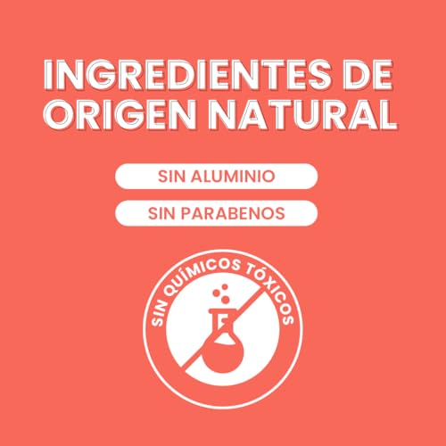 NaturalDry Kids - Pack de 2 desodorantes naturales de barra - Desodorante infantil unisex Natural para niños - Aroma mandarina - Desodorante natural para mujer - Aroma lavanda - Duración 24h - En barra