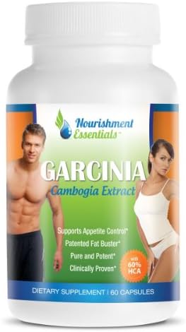 Garcinia Cambogia 100% Lifetime Guarantee! by Nourishment Essentials 1000mg with 60% HCA - Clinically Proven and Trusted Brand For Weight Loss - An Essential Garcinia Cambogia Formulated with Trusted Ingredients