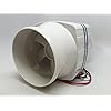 MARINE-HIGH-PERFORMANCE-WHITE-IN-LINE-BILGE-BLOWER-12V-230CFM-10AMP-15A-FUSE